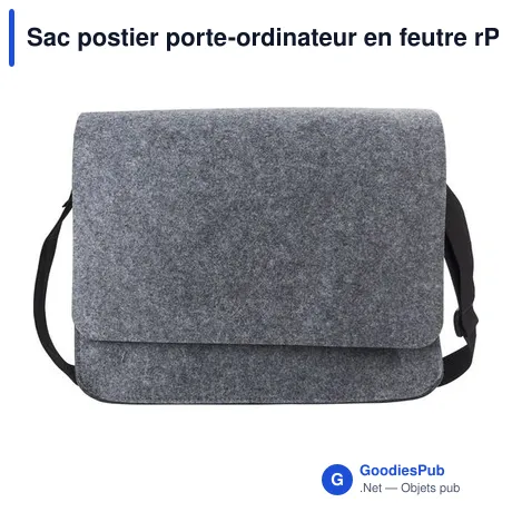Sac postier porte-ordinateur en feutre rPET Layla