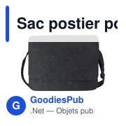 Sac postier porte-ordinateur en feutre rPET Layla - Miniature 6