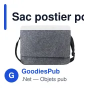 Sac postier porte-ordinateur en feutre rPET Layla - Miniature 8