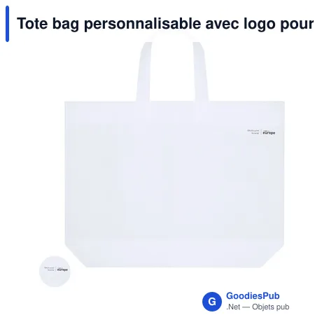 Tote bag personnalisable avec logo pour entreprises