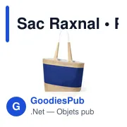 Sac de plage personnalisable Raxnal avec logo en jute - Miniature 5