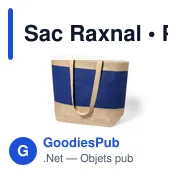 Sac de plage personnalisable Raxnal avec logo en jute - Miniature 6