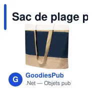 Sac de plage personnalisable Raxnal avec logo en jute - Miniature 9