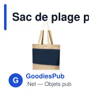 Sac de plage personnalisable Raxnal avec logo en jute - Miniature 10