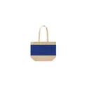 Variante bleu marine - Sac de plage personnalisable Raxnal avec logo en jute