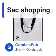 Sac shopping personnalisable en laminé biodégradable - Sac Recycleavec logo - Miniature 1