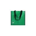 Variante vert - Sac shopping personnalisable en laminé biodégradable - Sac Recycleavec logo