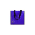 Variante bleu - Sac shopping personnalisable en laminé biodégradable - Sac Recycleavec logo