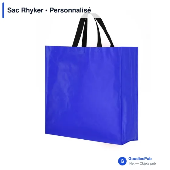 Sac shopping personnalisable Rhyker avec logo - Blanc - Image 11