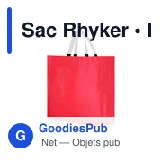 Sac shopping personnalisable Rhyker avec logo - Blanc - Miniature 3
