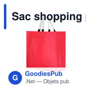 Sac shopping personnalisable Rhyker avec logo - Blanc - Miniature 9