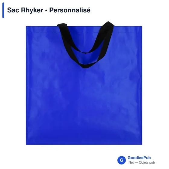 Sac shopping personnalisable Rhyker avec logo - Blanc - Image 10