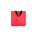 Variante rouge - Sac shopping personnalisable Rhyker avec logo - Blanc
