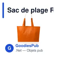Sac de plage Rubby personnalisable avec logo - Miniature 2