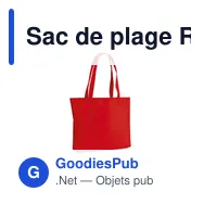 Sac de plage Rubby personnalisable avec logo - Miniature 11