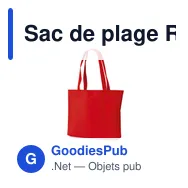 Sac de plage Rubby personnalisable avec logo - Miniature 3