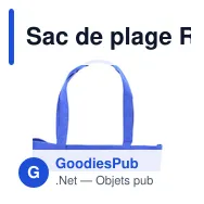 Sac de plage Rubby personnalisable avec logo - Miniature 10