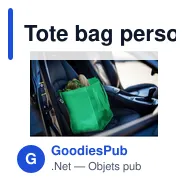 Tote bag personnalisé vert avec logo entreprise - Miniature 12