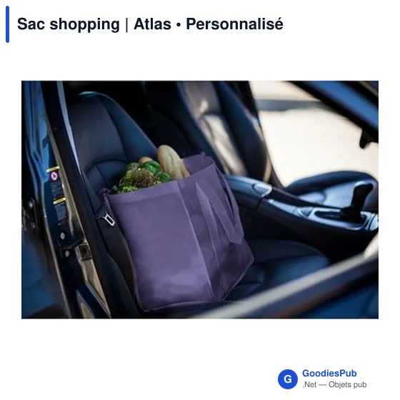 Tote bag personnalisé vert avec logo entreprise - Image 3