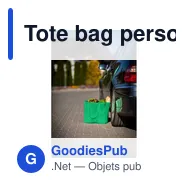 Tote bag personnalisé vert avec logo entreprise - Miniature 5