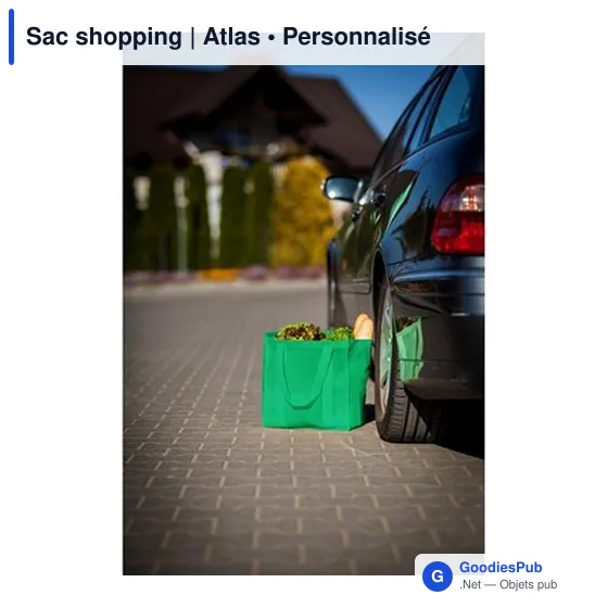 Tote bag personnalisé vert avec logo entreprise - Image 5
