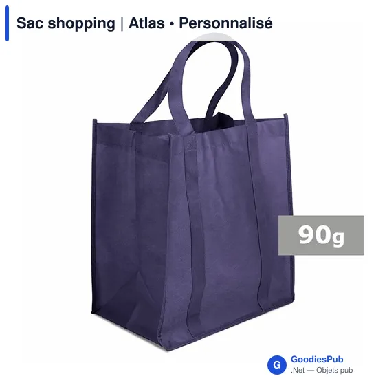 Tote bag personnalisé vert avec logo entreprise - Image 9