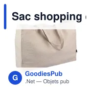 Sac shopping en chanvre Ludwig - Miniature 5