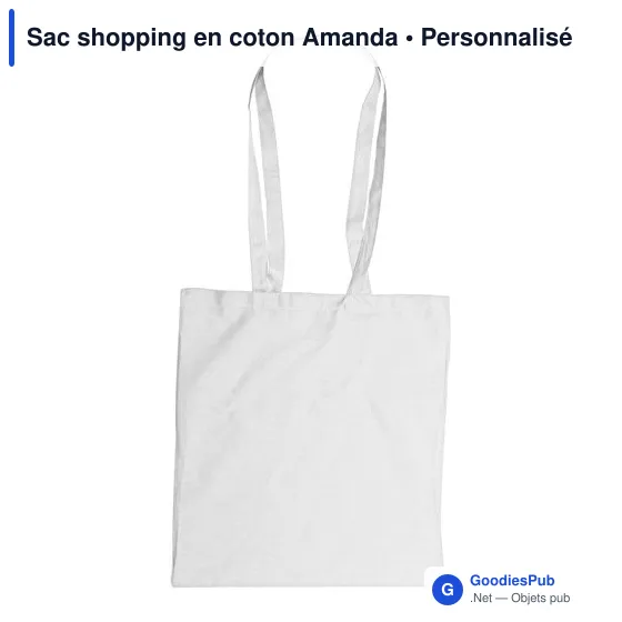 Sac shopping en coton  Amanda - Image 7