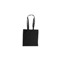 Variante noir - Sac shopping en coton  Amanda
