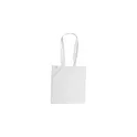 Variante blanc - Sac shopping en coton  Amanda