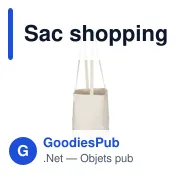 Sac shopping en coton personnalisable avec logo | Ameer - Miniature 2