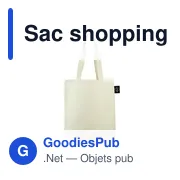 Sac shopping personnalisable en coton B'RIGHT avec logo - Miniature 5