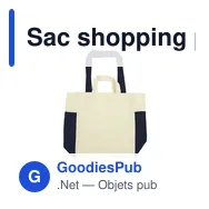 Sac shopping personnalisable en coton avec logo - Rouge - Miniature 11