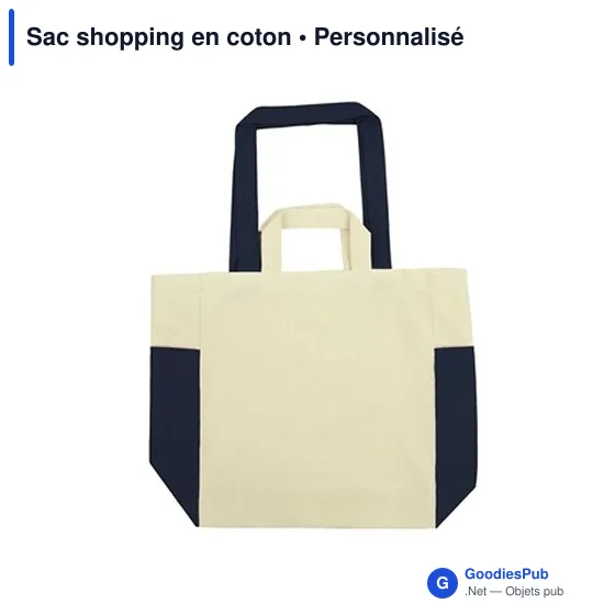 Sac shopping personnalisable en coton avec logo - Rouge - Image 12