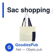 Sac shopping personnalisable en coton avec logo - Rouge - Miniature 9