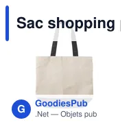 Sac shopping personnalisable en coton canvas avec logo - Cole - Miniature 11