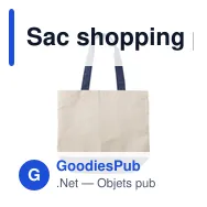 Sac shopping personnalisable en coton canvas avec logo - Cole - Miniature 6