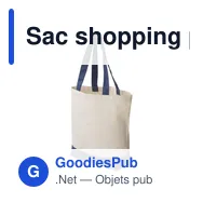 Sac shopping personnalisable en coton canvas avec logo - Cole - Miniature 8