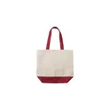 Variante rouge - Sac shopping personnalisable en coton canvas avec logo - Cole
