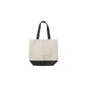 Variante noir - Sac shopping personnalisable en coton canvas avec logo - Cole
