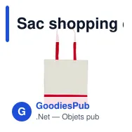 Sac shopping en coton personnalisable avec logo - Ellen - Miniature 4