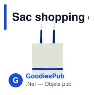 Sac shopping en coton personnalisable avec logo - Ellen - Miniature 8