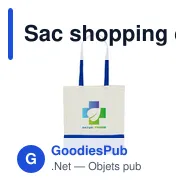 Sac shopping en coton personnalisable avec logo - Ellen - Miniature 9