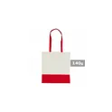 Variante rouge - Sac shopping en coton personnalisable avec logo - Ellen