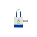 Variante bleu marine - Sac shopping en coton personnalisable avec logo - Ellen