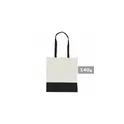 Variante noir - Sac shopping en coton personnalisable avec logo - Ellen