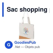 Sac shopping personnalisable en coton et liège Dalia avec logo - Miniature 2