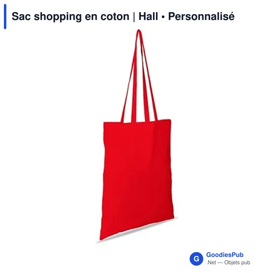 Sac shopping en coton | Hall - Image 11