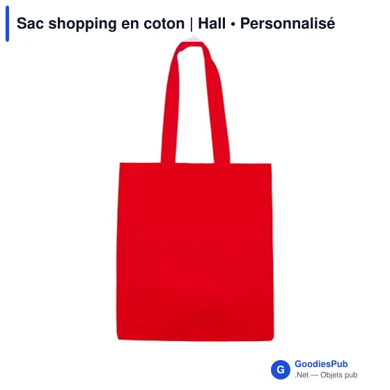 Sac shopping en coton | Hall - Image 12