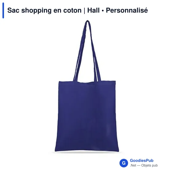 Sac shopping en coton | Hall - Image 3